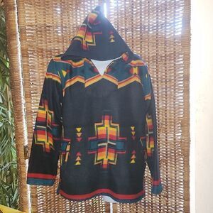 El Paso Saddle Blanket Co. Aztec Fleece Pullover M